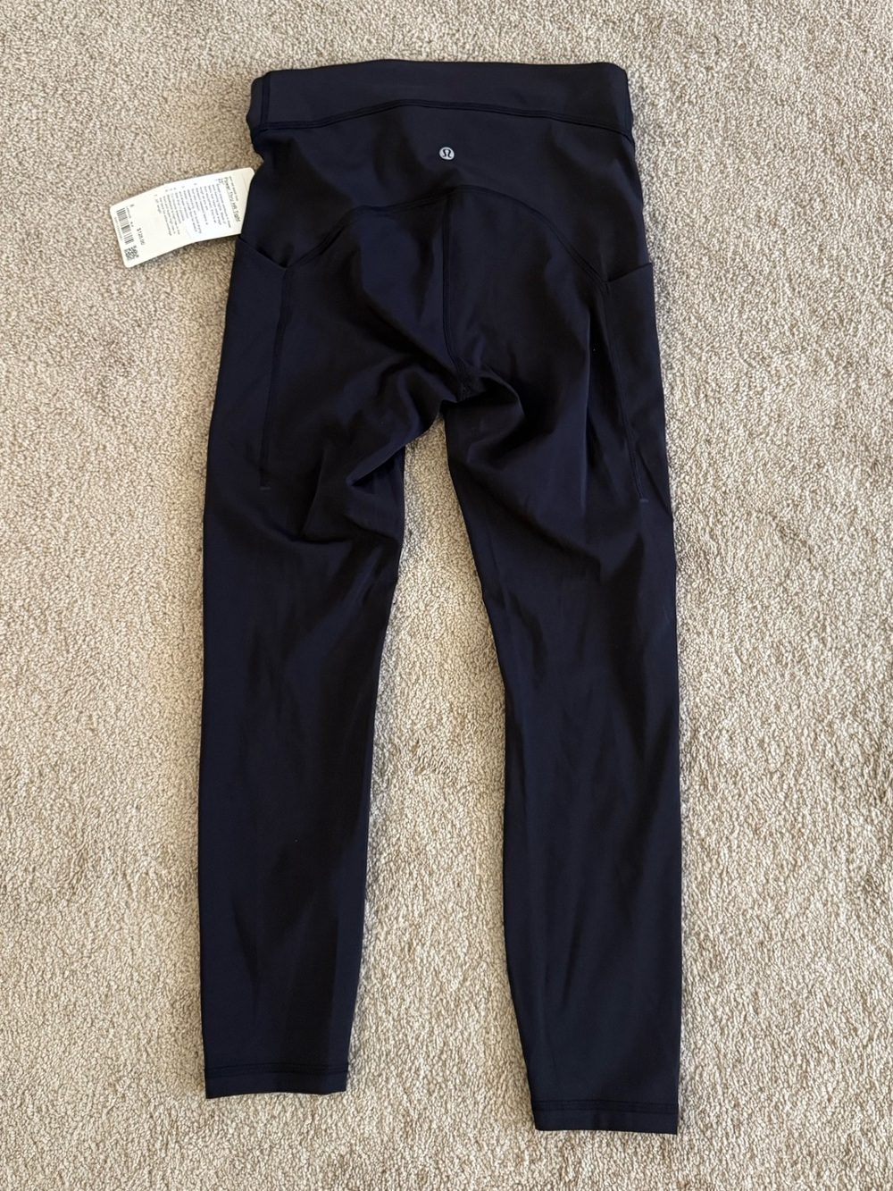 2021 Lululemon Power Thru High Rise Tight 25 Black Leggings Pockets Size 8 NWT - Picture 7 of 10